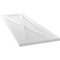Ekena Millwork True Fit PVC Single X-Board Farmhouse Fixed Mount Shutters, White, 12W x 36H, PR TFP001FH12X036WH - alternate 6